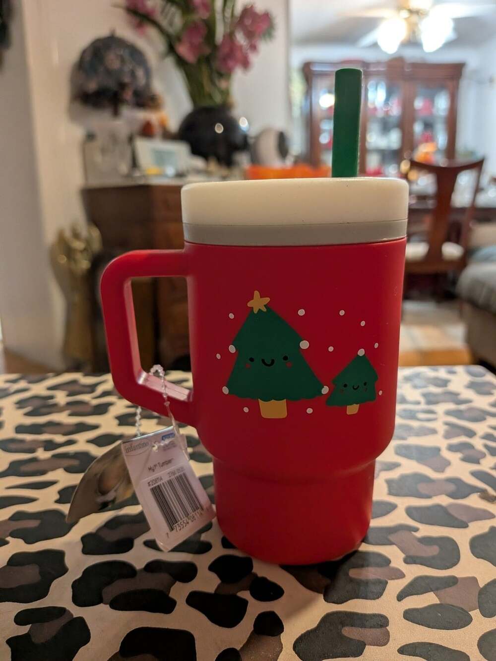 Infantino My 1st Tumbler Training Cup Christmas Tree Red 9 fl oz New